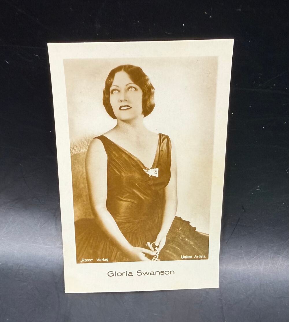 RARE German 1930s Gloria Swanson Card Mercedes Film Series Sunset Boulevard